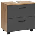WELLTIME Waschbeckenunterschrank Trento Grau Matt 60cm Bild 2