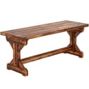 MC Star Gartenbank 2-Sitzer Holz wetterfest rustikal Bild 2