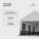 blumfeldt Pavillon PartyHaven 4x6 Garten PartyZelt Stahl wetterfest Bild 2