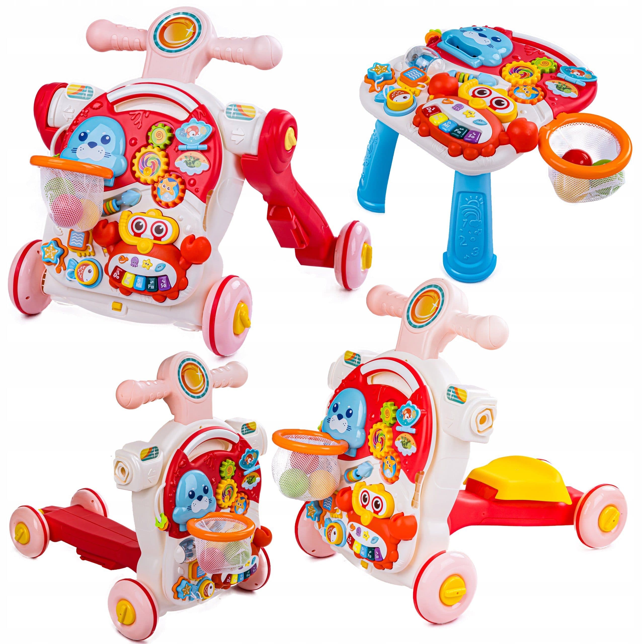 COIL Babywalker 5in1 Lauflernwagen Rosa mit Spielstation - Bild 2