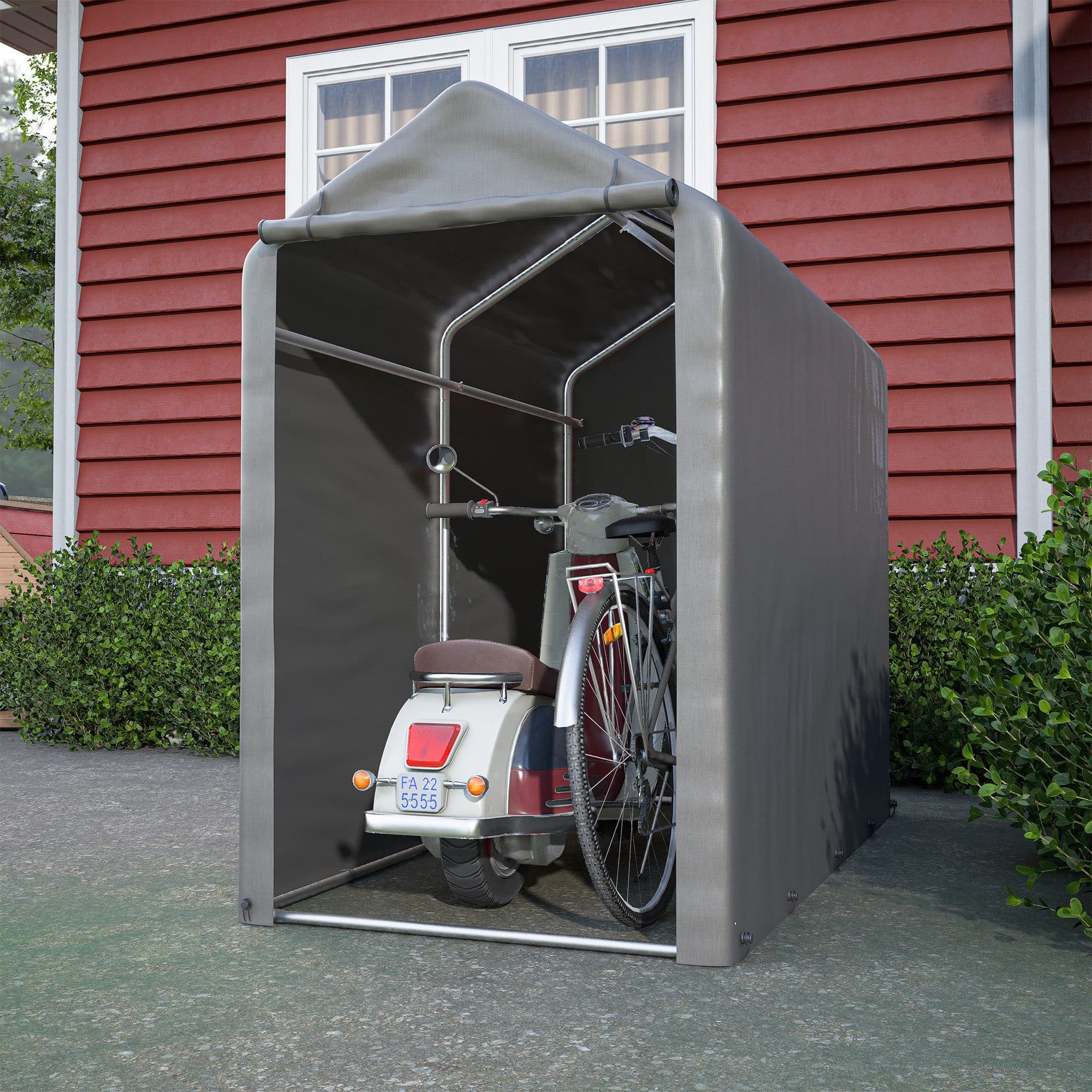 Gerätehaus mit Trapezförmigem Dachdesign - Bild 2