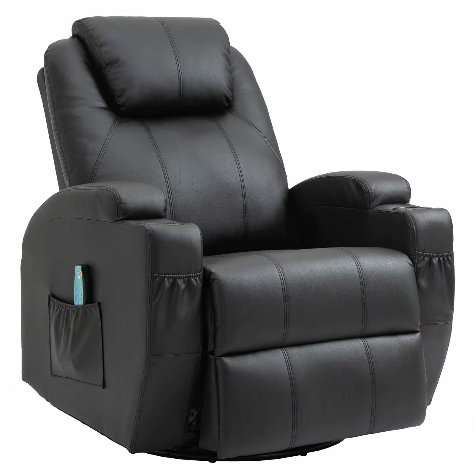 Thanaddo Relaxsessel Schwarz Premium-Kunstleder - Bild 2
