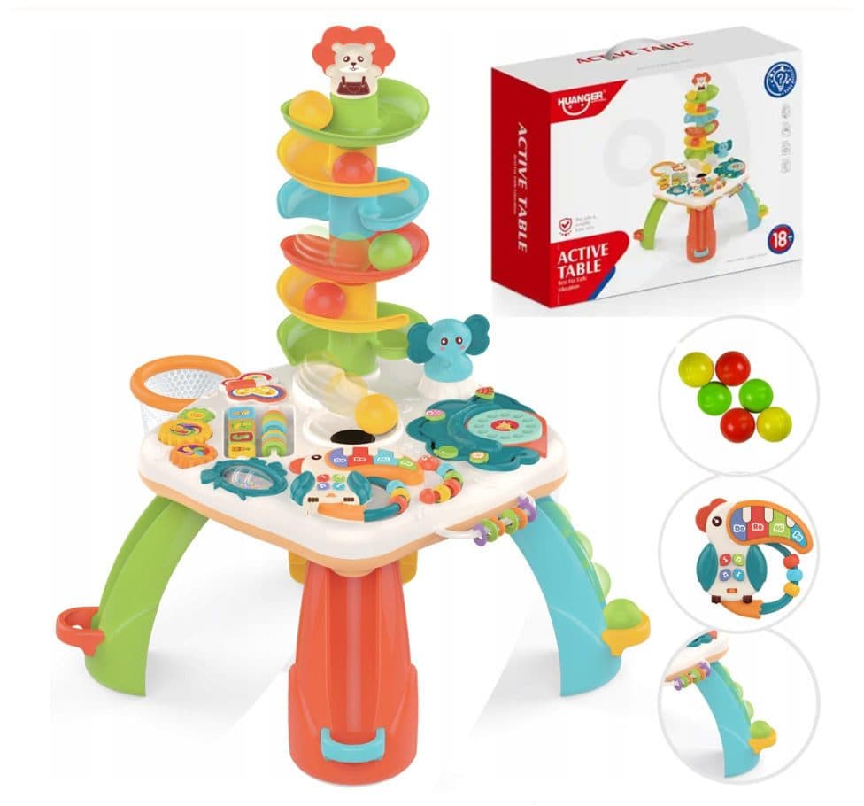 COIL Spieltisch Ball Safari Interaktiver Lerntisch mit Kugelbahn - Bild 2
