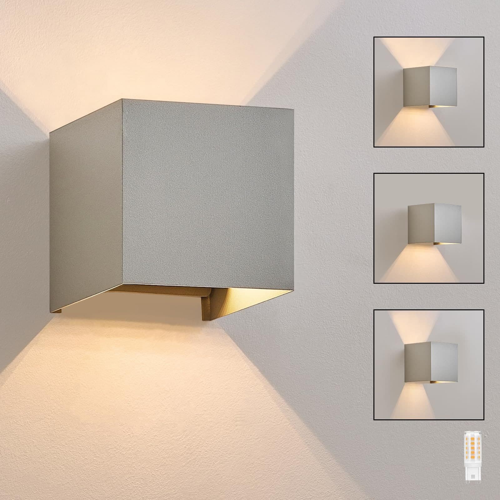 Nettlife LED Wandleuchte Modern Up Down Strahl G9 Warmweiß - Bild 2