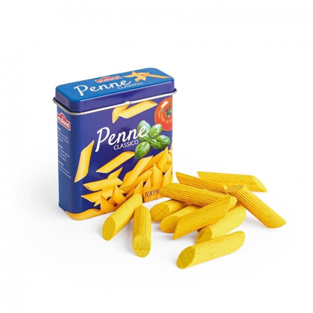 Erzi® Spiellebensmittel Nudeln in der Dose Holz 12-tlg. Bunt