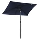 Sekey Rechteckiger Aluminium Sonnenschirm Marineblau mit Kurbel Bild 2