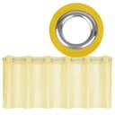 Bestgoodies Bistrogardine mit Ösen Transparent Gelb Voile Bild 2