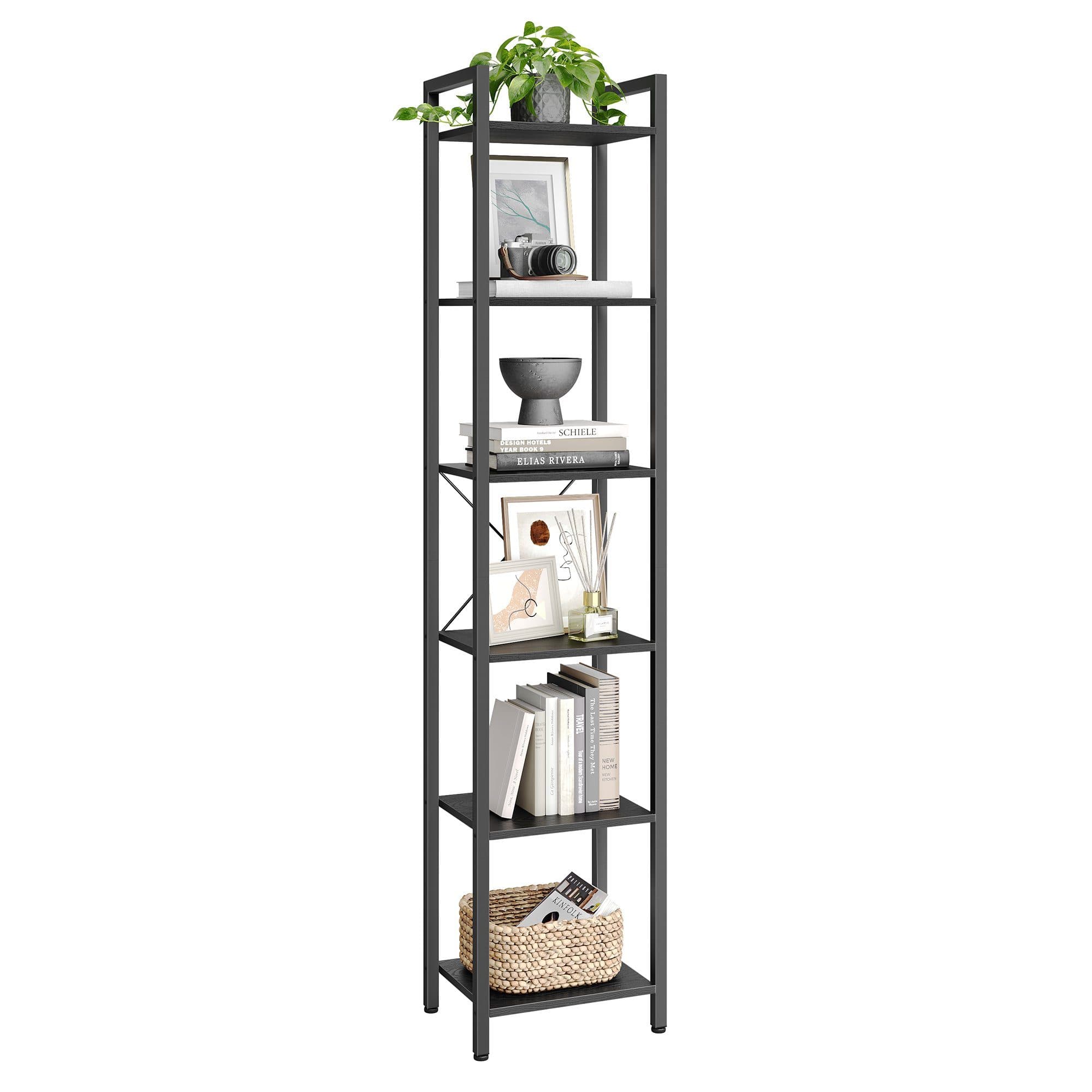 VASAGLE Bücherregal 6 Ebenen Stahlrahmen Ebenholzschwarz - Bild 2