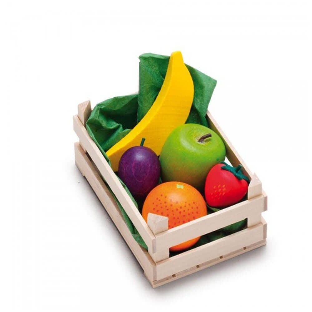 Erzi® Kaufladensortiment Obst, klein - 6-tlg. Holzspielzeug Bunt