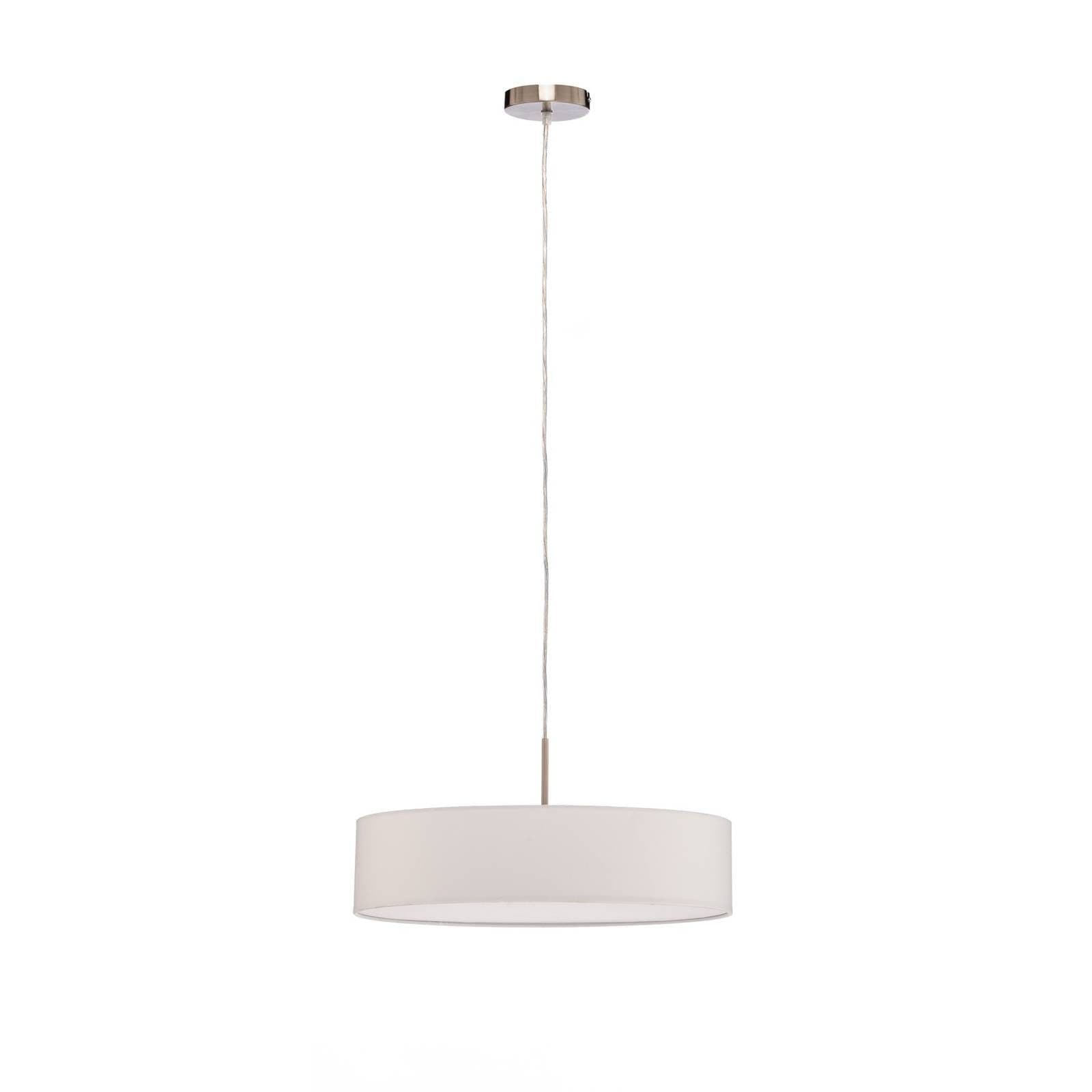 Lindby Hängeleuchte Sebatin, Ø 50 cm, weiß, Stoff, E27 - Bild 2