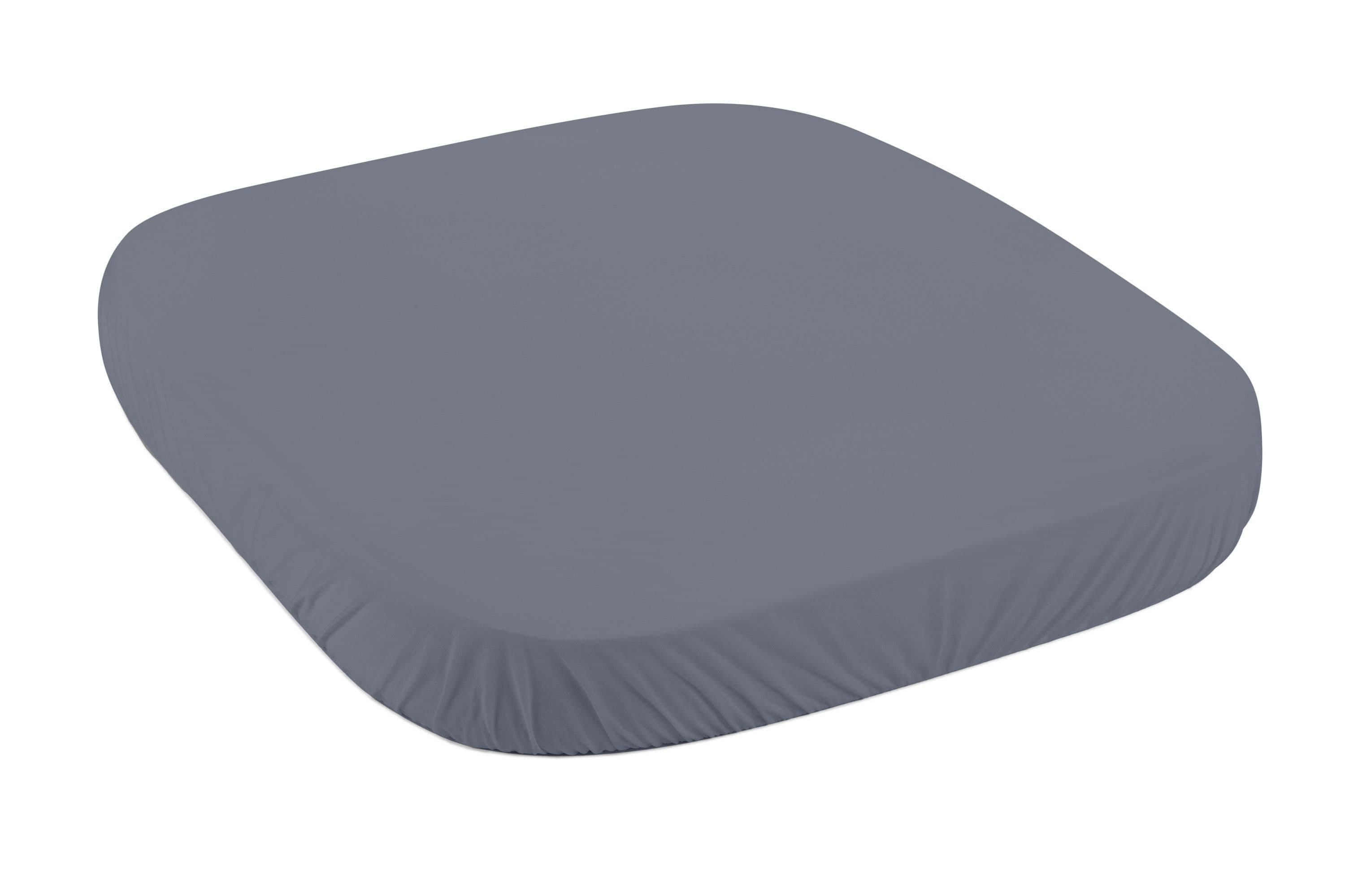 Waldin Spannbettlaken für 7in1 Babybett Grau Jersey-Baumwolle