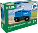 BRIO® Spielzeug-Lokomotive BRIO® WORLD Blaue Batterie-Frachtlok Bild 2