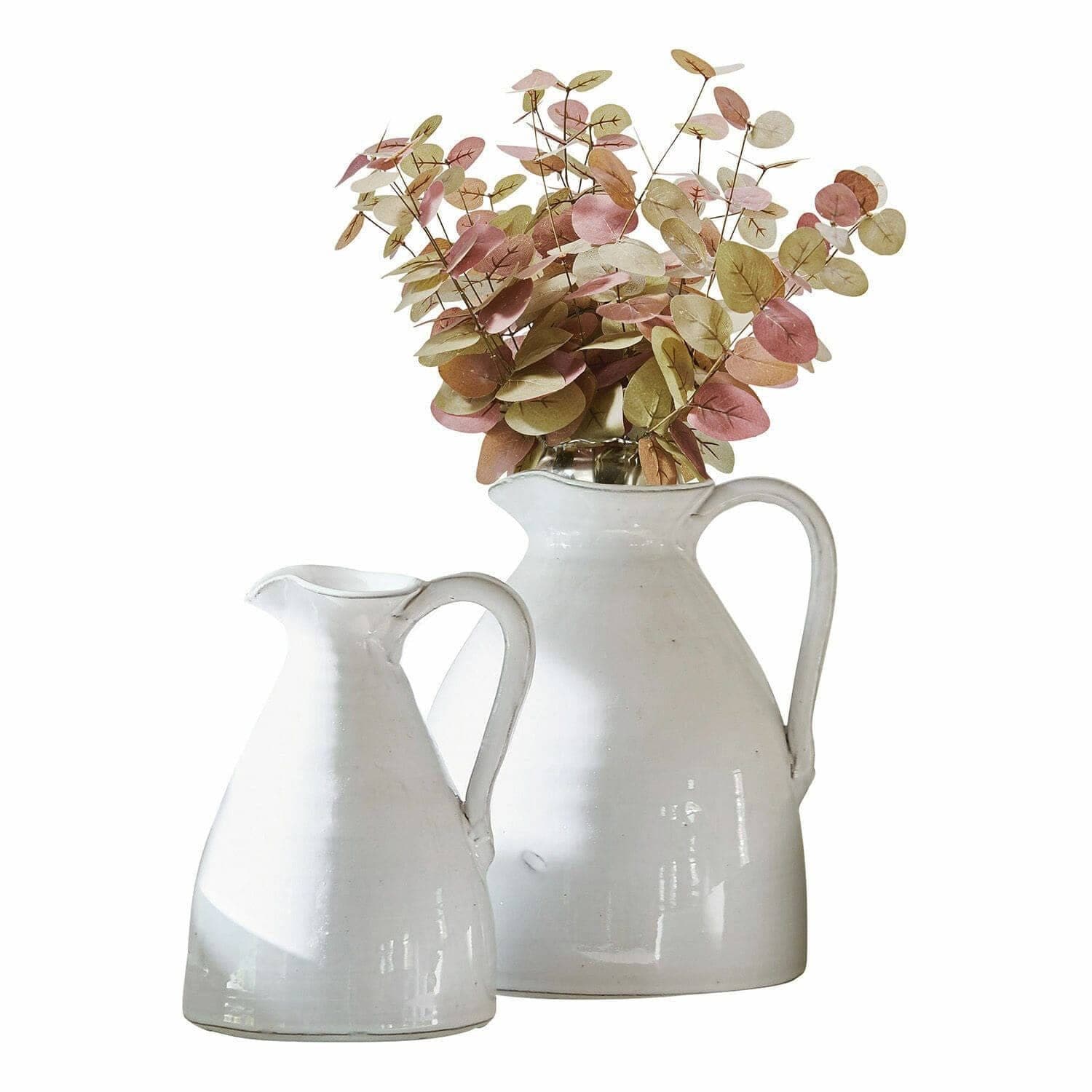 Mirabeau Tischvase 2er Set Yarick weiß Landhaus-Stil - Bild 2