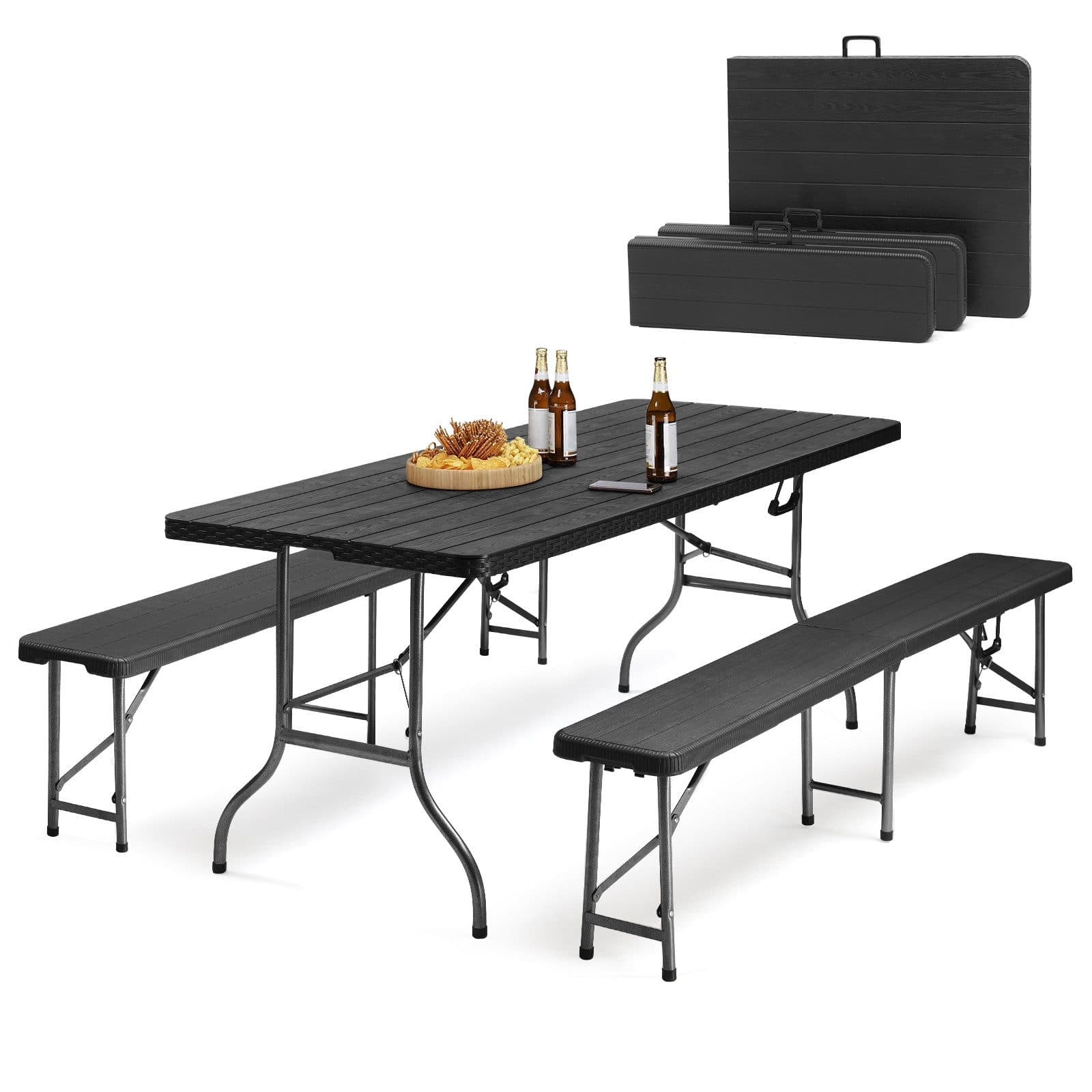 Sekey Bierzeltgarnitur Klappbar 180cm Festzeltgarnitur Biertisch Set - Bild 2