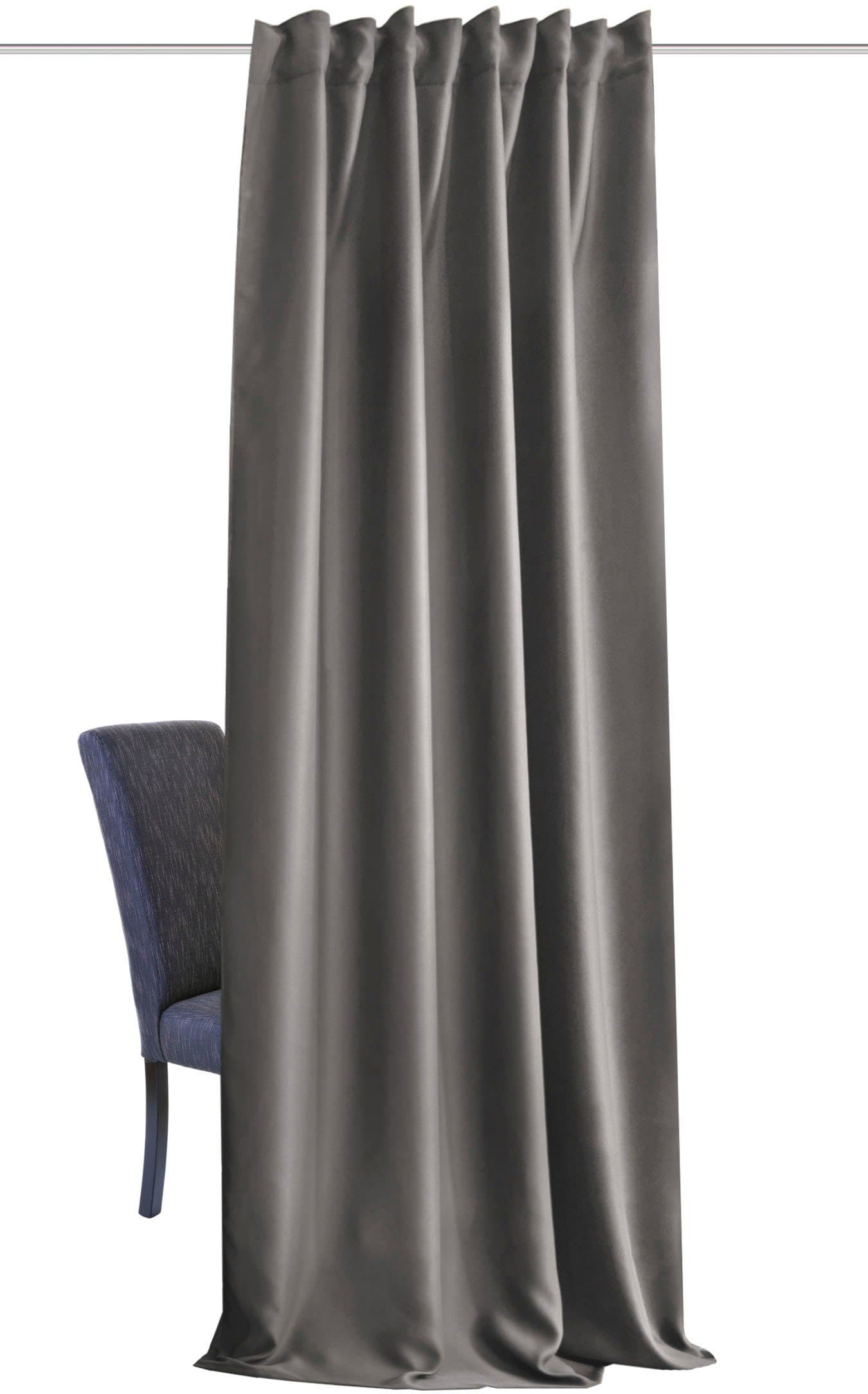 HOME BASICS ACUSTICO Vorhang Grau Schallschutz Abdunkelnd - Bild 2