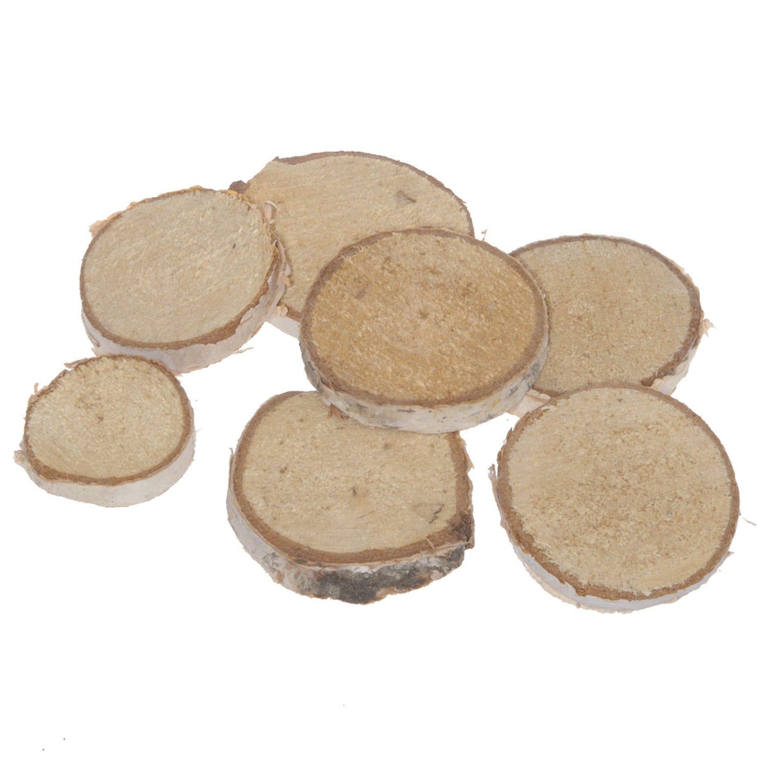Deko AS Mini-Birkenholzscheiben Rund 2,5-4 cm Ø 5 mm 1 VE 35