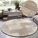 Wollteppich THEKO Lola Wolle Handgearbeitet Patchwork Design Bild 2