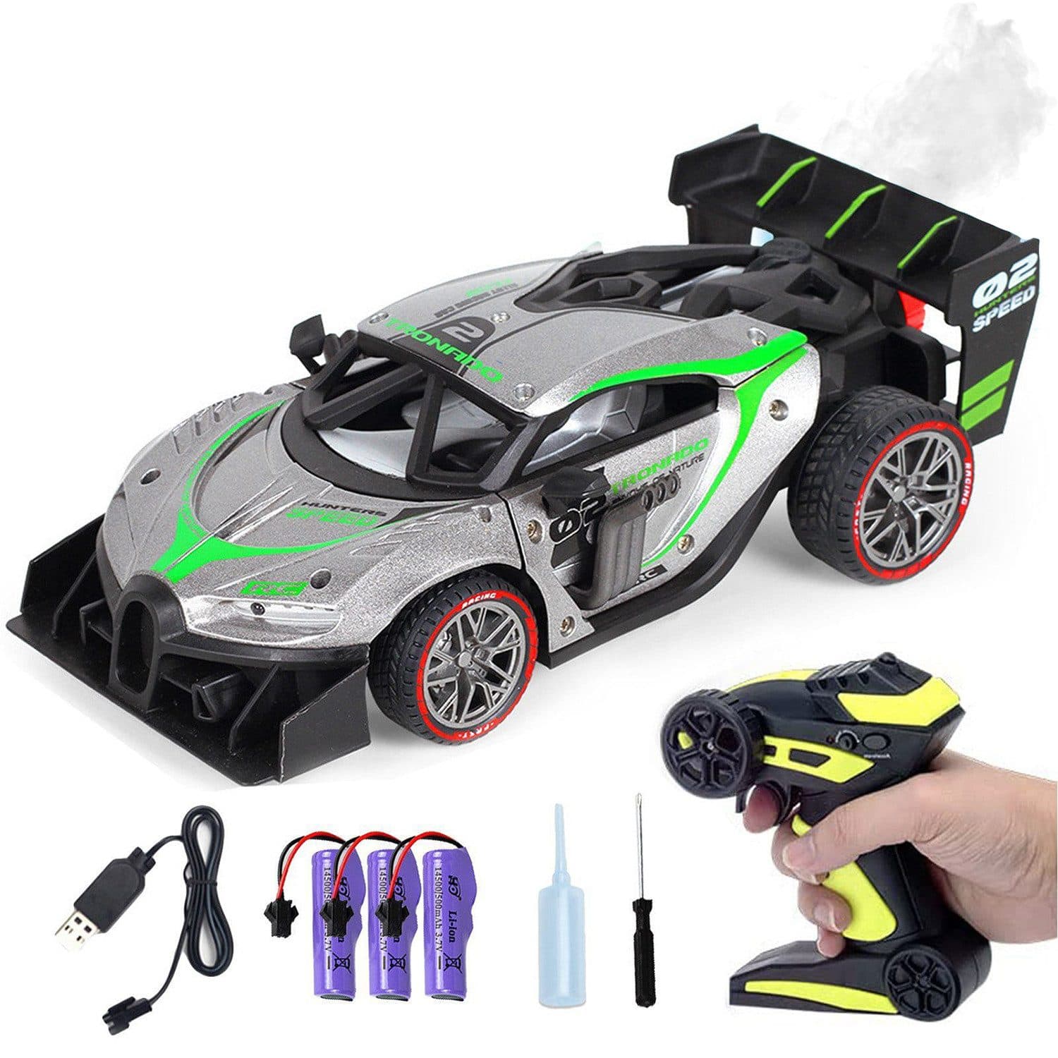 Esun RC-Auto 1:16 Drift Car Silber mit Sprühsystem - Bild 2
