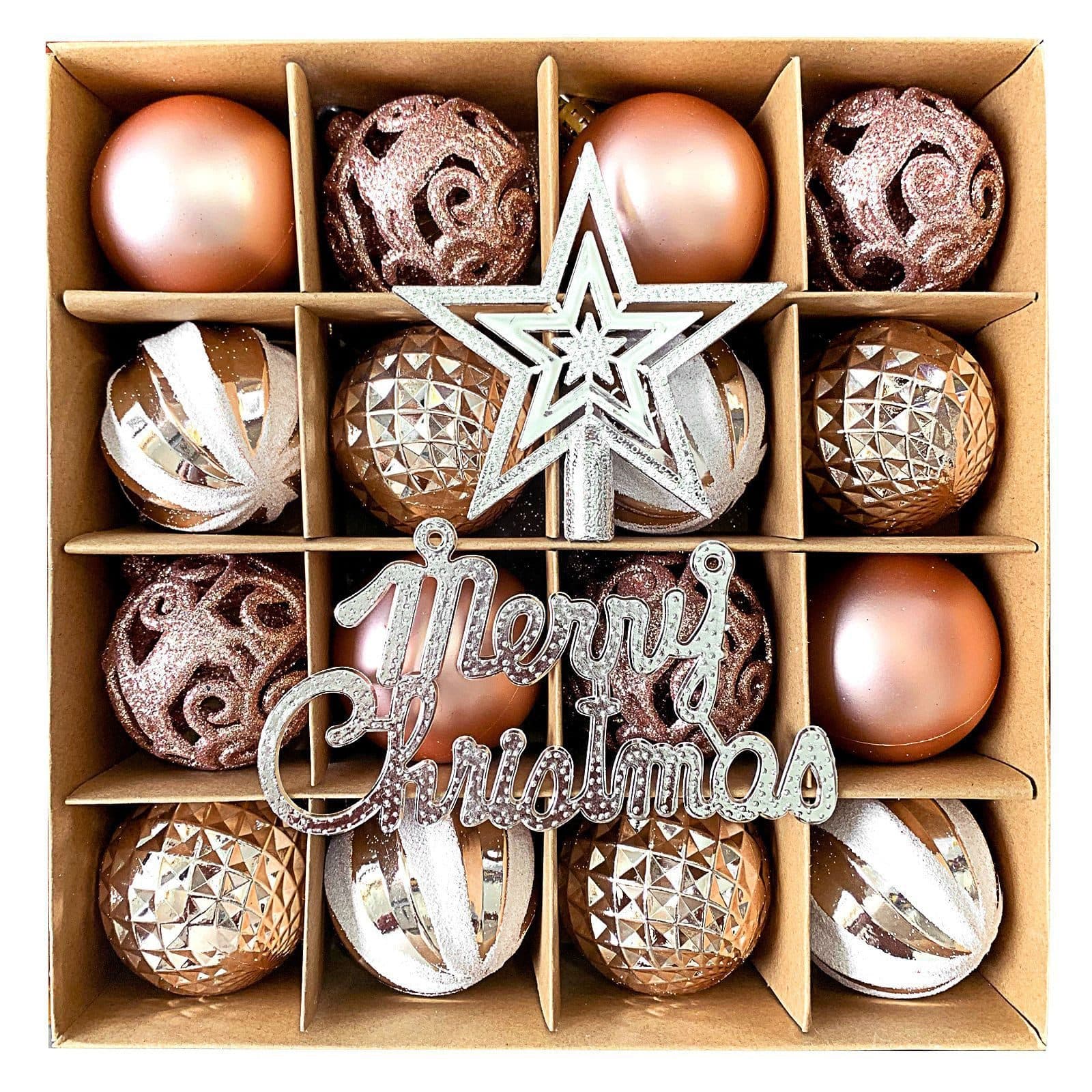Bextsrack Weihnachtsbaumkugeln Set, 18 St. Gold - Bild 2