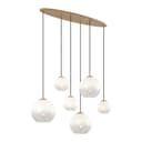 Qazqa Pendelleuchte Misty, 6-flammig, Gold/Messing, Stahl Bild 2