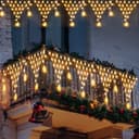 Rosnek LED-Lichtervorhang LED Lichterkette Sterne Weihnachten Bild 2