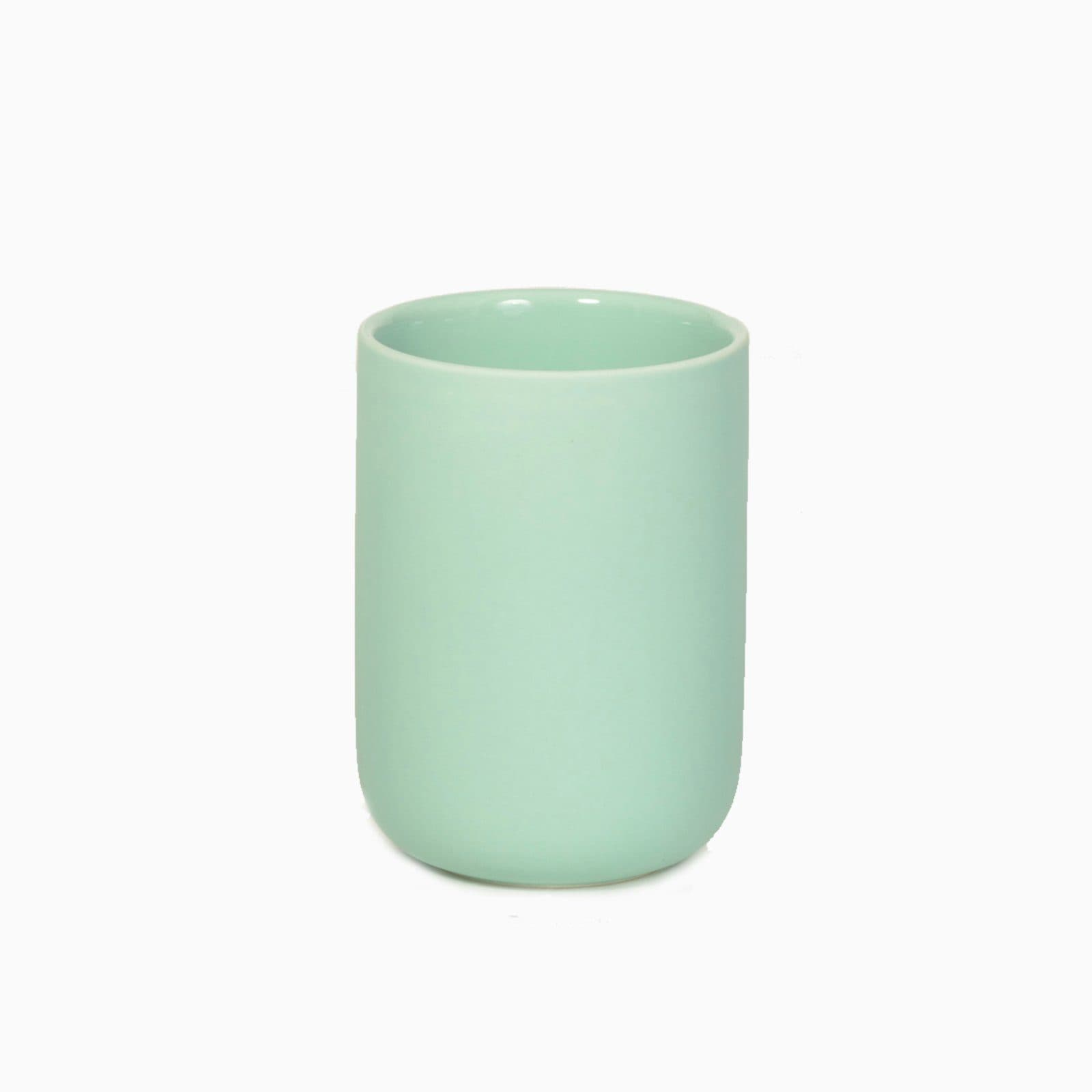 houseproud Zahnbürstenhalter Ceramic Silk Zahnputzbecher Grün