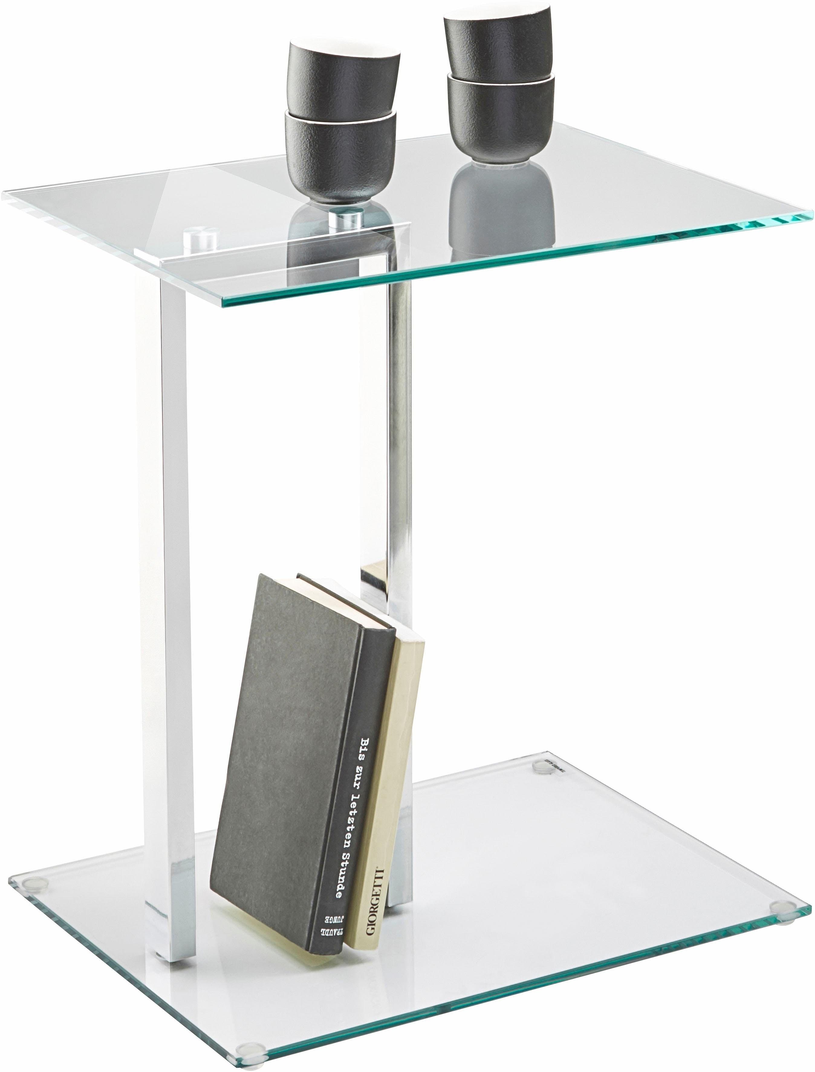 HAKU Beistelltisch in moderner Glasoptik mit Sicherheitsglas - Bild 2