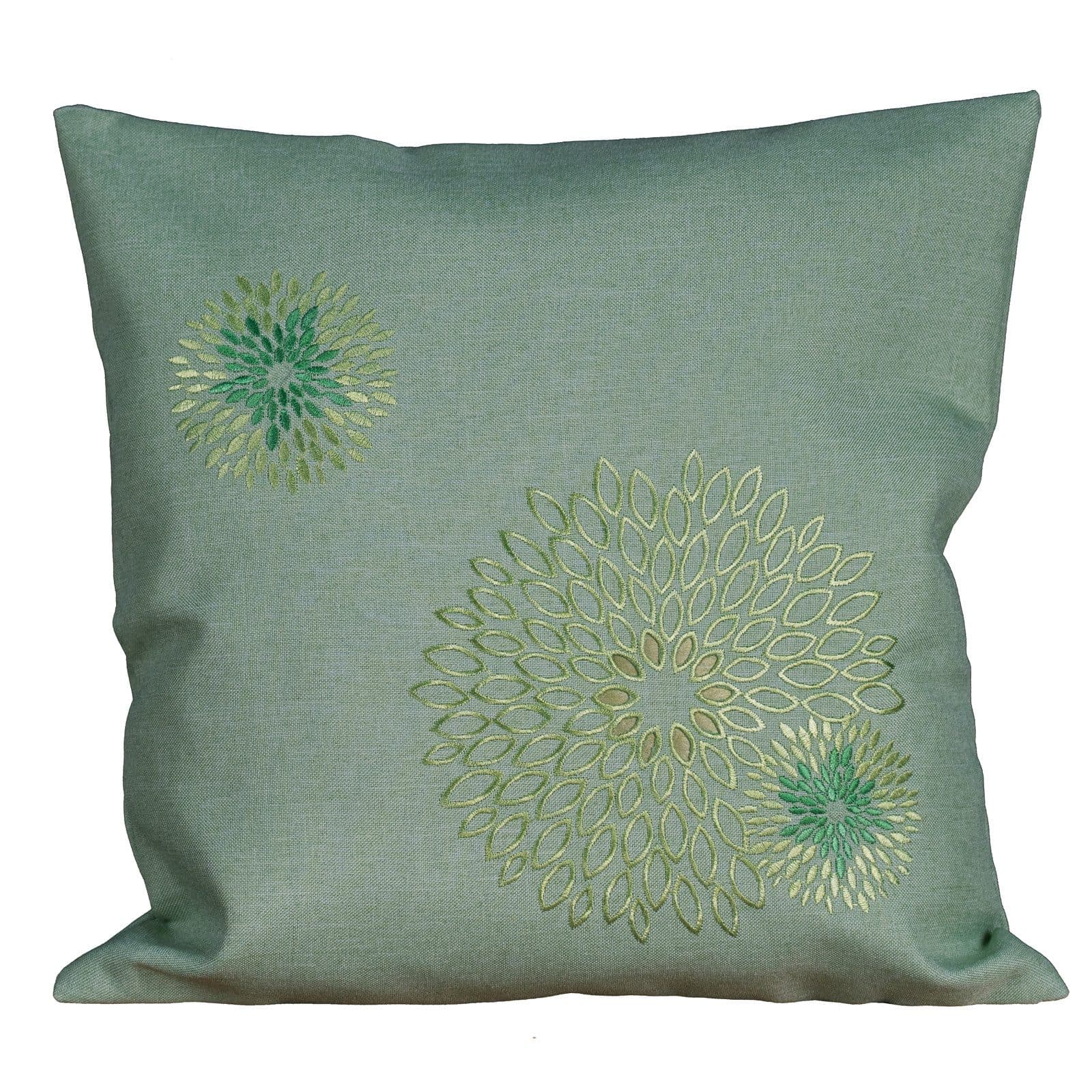 heimtexland Tischdecke Deko Tischwäsche Kissen Serie Pusteblume bestickt 40x40 cm Mint - Bild 2