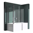 Mai & Mai Badewannenaufsatz Duschwand C113 ESG Glas 6mm NANO Bild 2