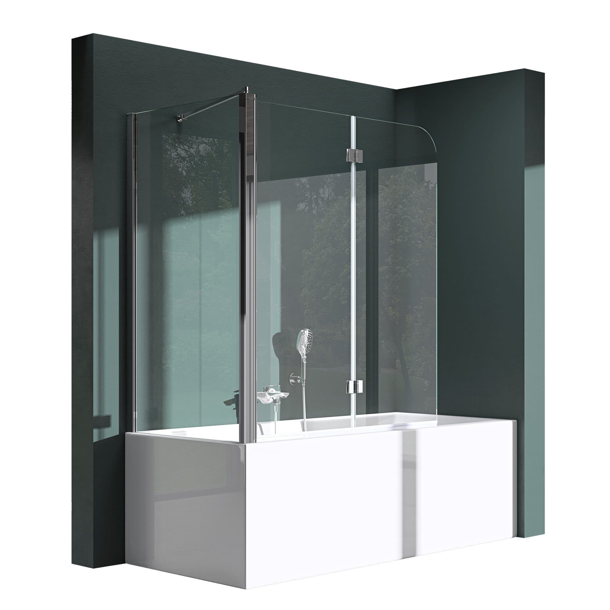 Mai & Mai Badewannenaufsatz Duschwand C113 ESG Glas 6mm NANO - Bild 2
