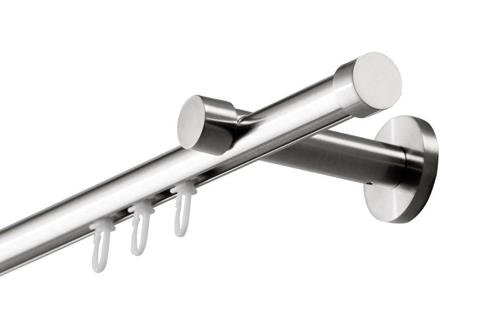 DécoProfi Innenlaufschiene Set 1-läufig Aluminium Silber