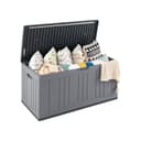 COSTWAY Auflagenbox 300L Gartenbox mit Gasdruckfedern abschließbar Bild 2