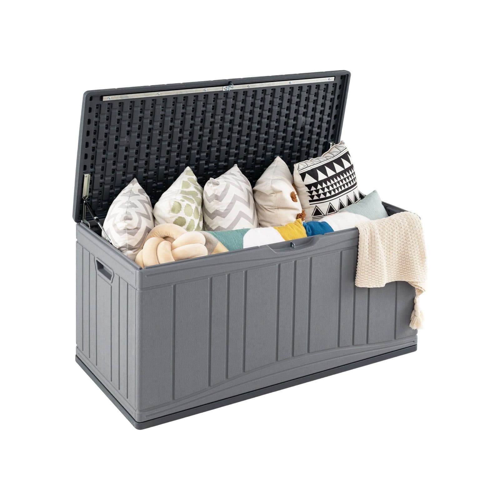 COSTWAY Auflagenbox 300L Gartenbox mit Gasdruckfedern abschließbar - Bild 2