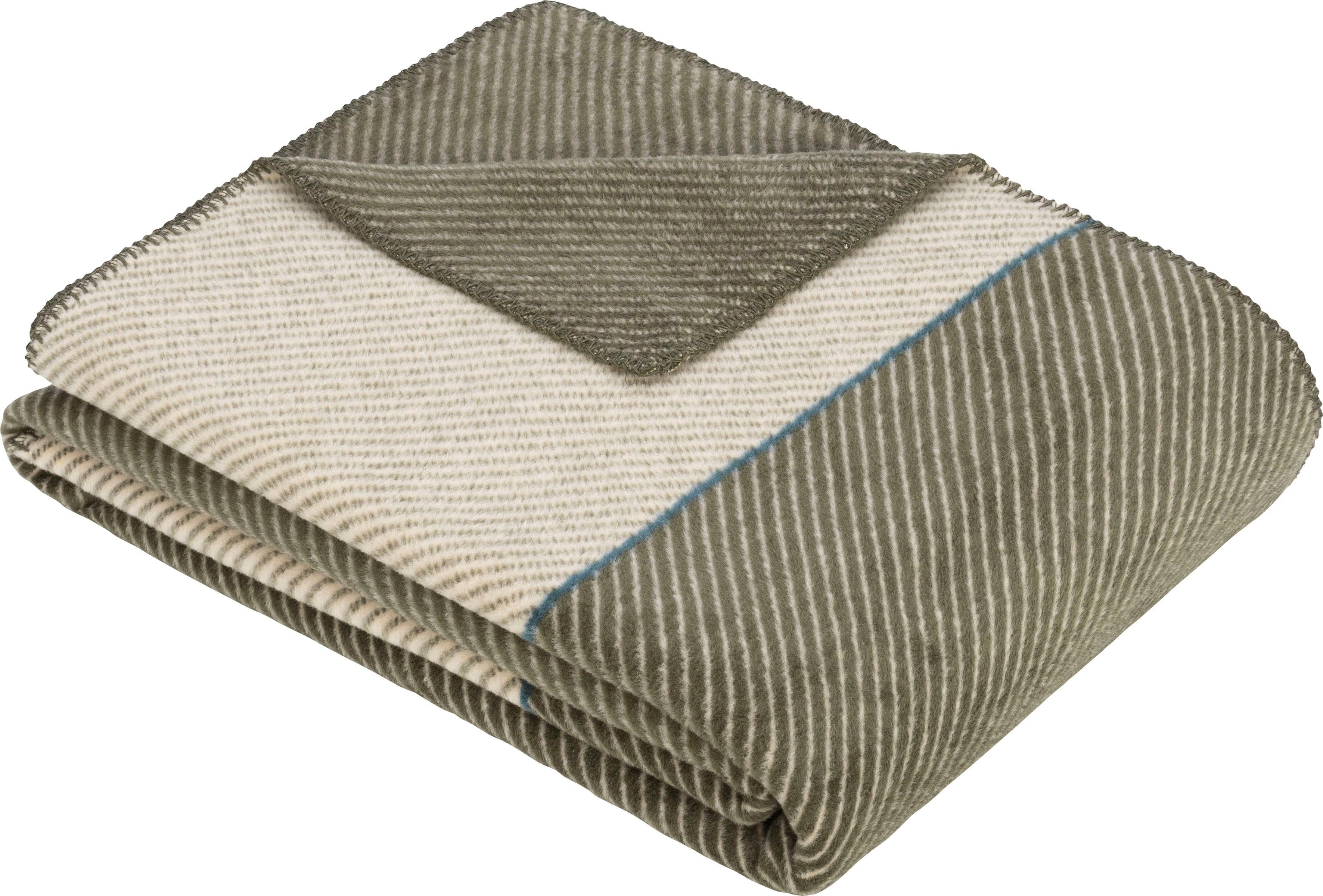 IBENA Wohndecke Jacquard Austin 150x200cm Grün Kuscheldecke - Bild 2