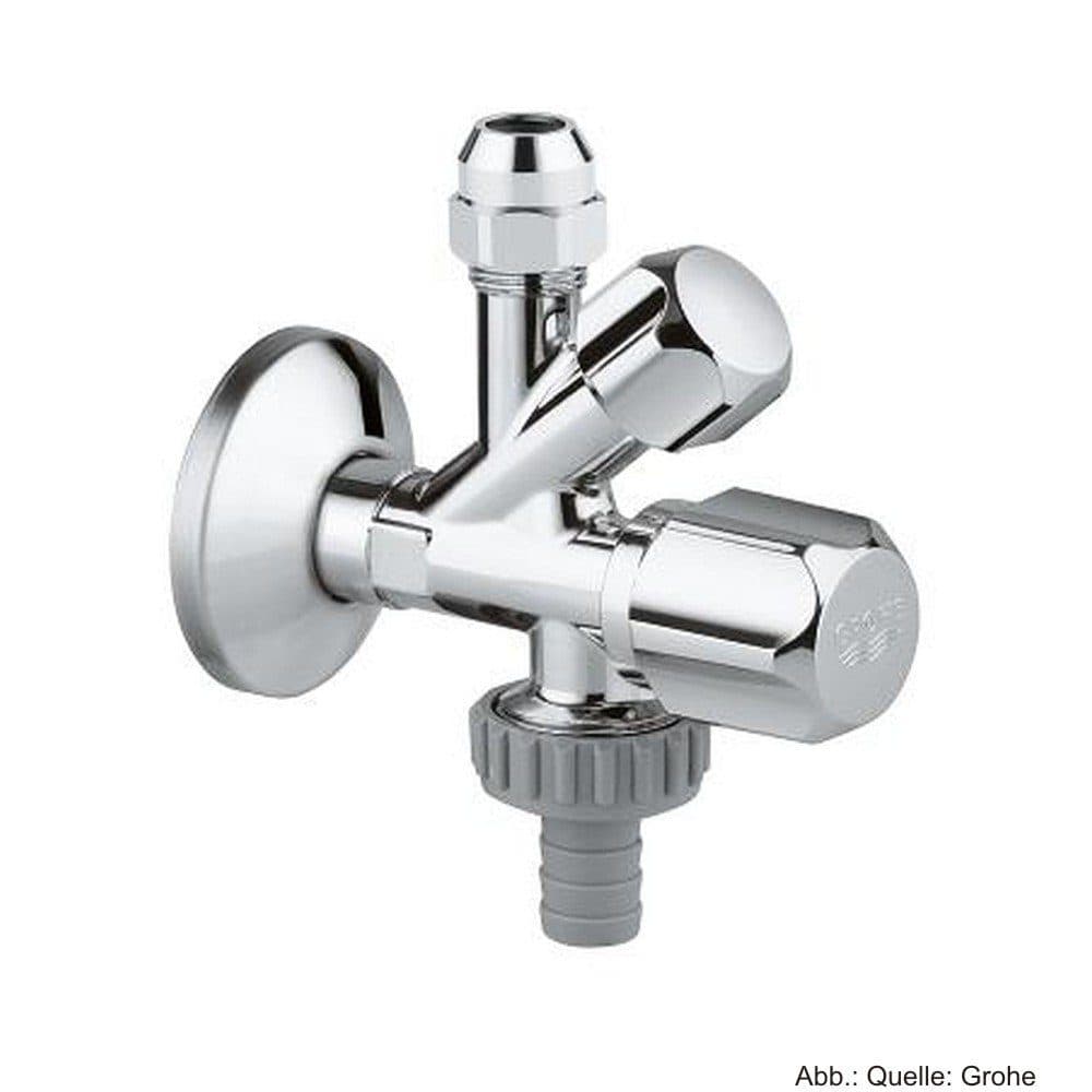 Grohe Kombi-Eckventil 22036 DN15 1/2''x3/8''x3/4'' Chrom