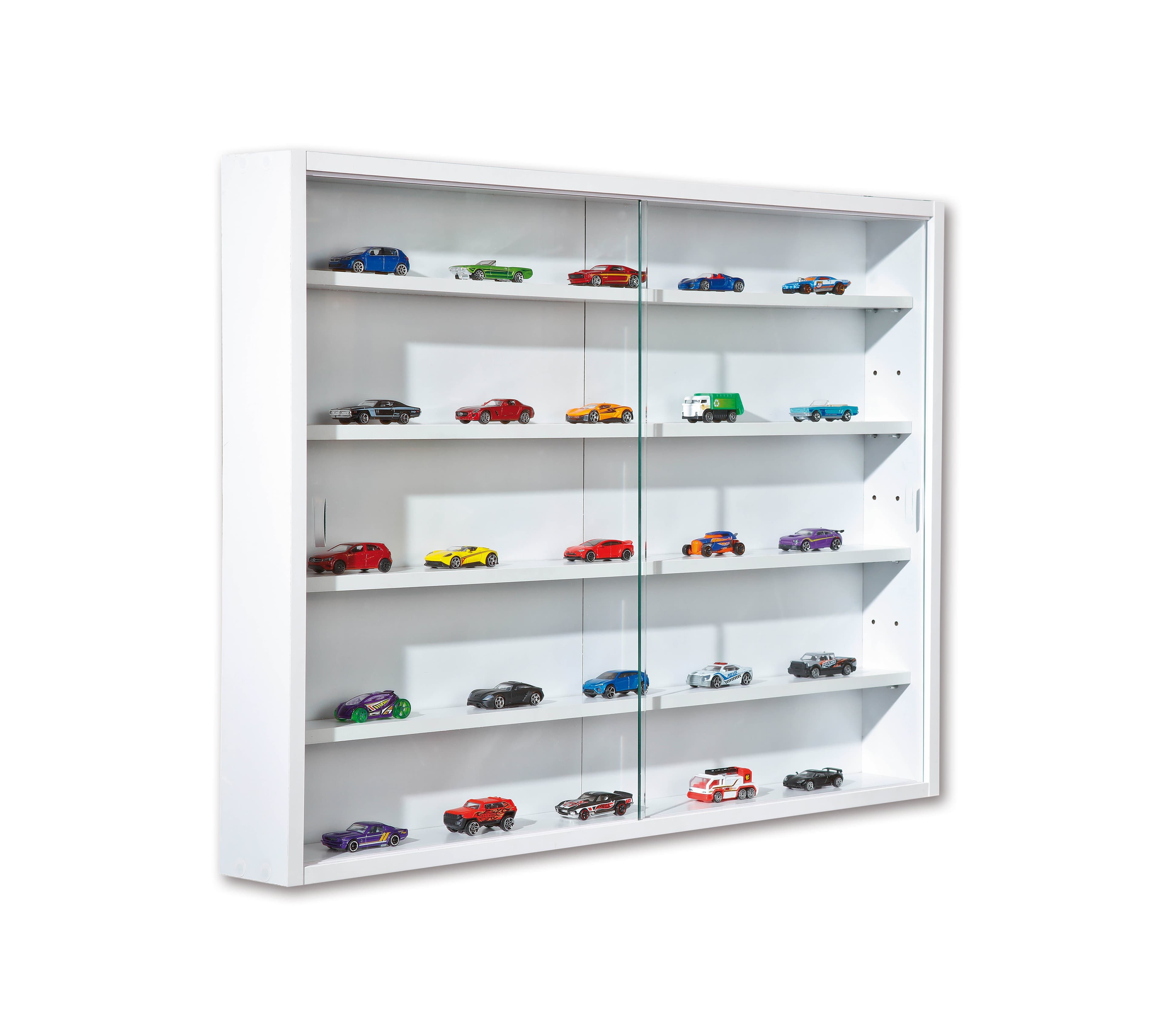ebuy24 Regal Comit Vitrinenschrank Wandhängend 2 Glastüren Weiß - Bild 2