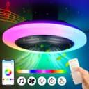 LETGOSPT Deckenleuchte Deckenventilator mit RGB Farbwechsel und Bluetooth Bild 2