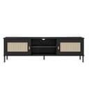 Woodroom TV-Board Valencia Kiefer massiv lackiert Schwarz Bild 2