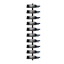 Yaheetech Weinregal Schwarz 10 Flaschen Metall Bild 2