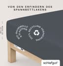 Schlafgut Spannbettlaken PURE Bio-Baumwolle Grau Jersey Bild 2