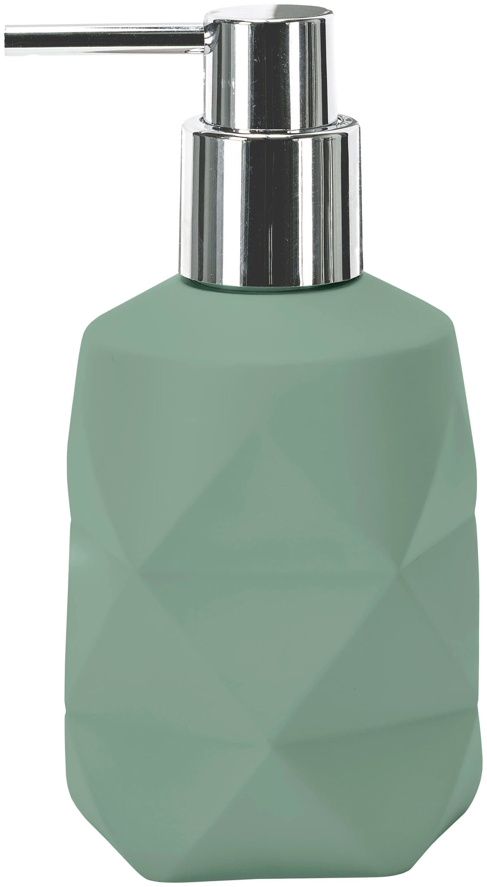 Dekorativer Seifenspender in verschiedenen uni-Tönen