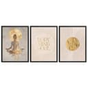 ARTFAVES Poster Set Yoga Spirit Trio 3-teilig Gold Beige Bild 2