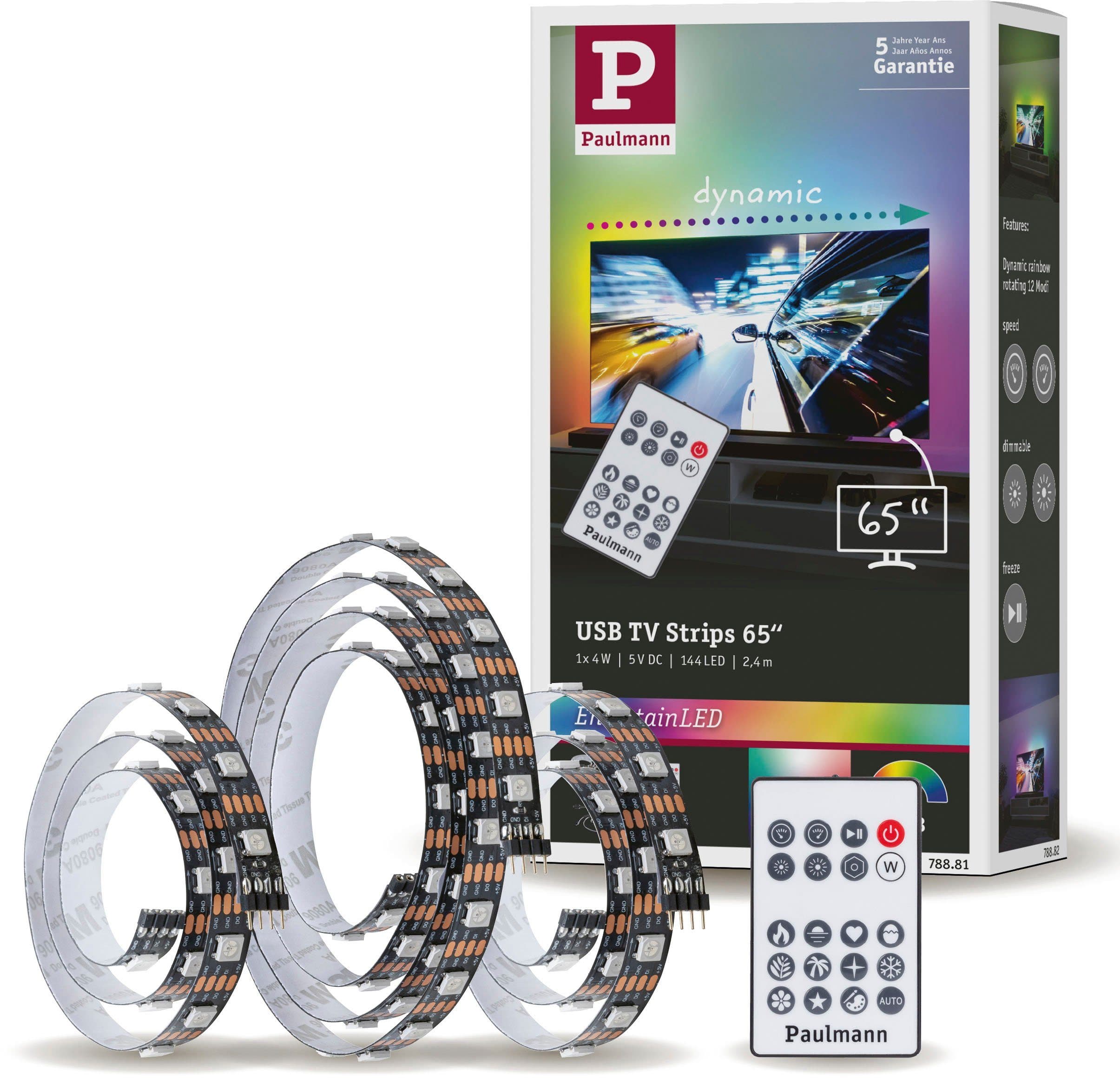 PAULMANN LED-Streifen RGB USB TV-Beleuchtung Schwarz - Bild 2