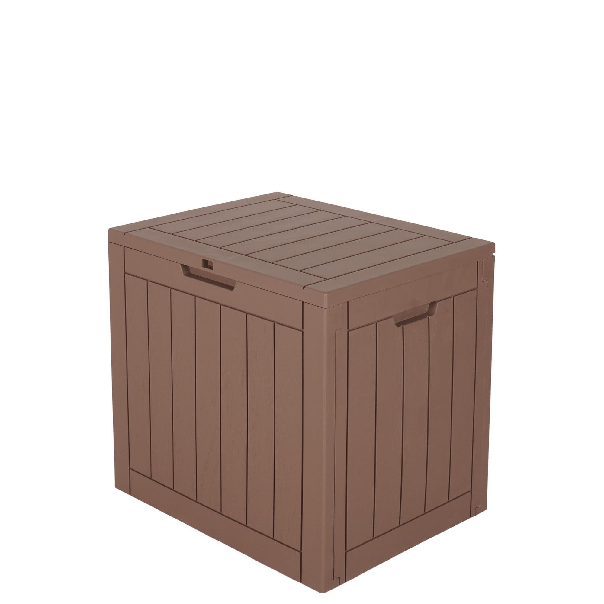 ONDIS24 Gartenbox City Cube 110L Holzoptik Beige/Grau - Bild 2