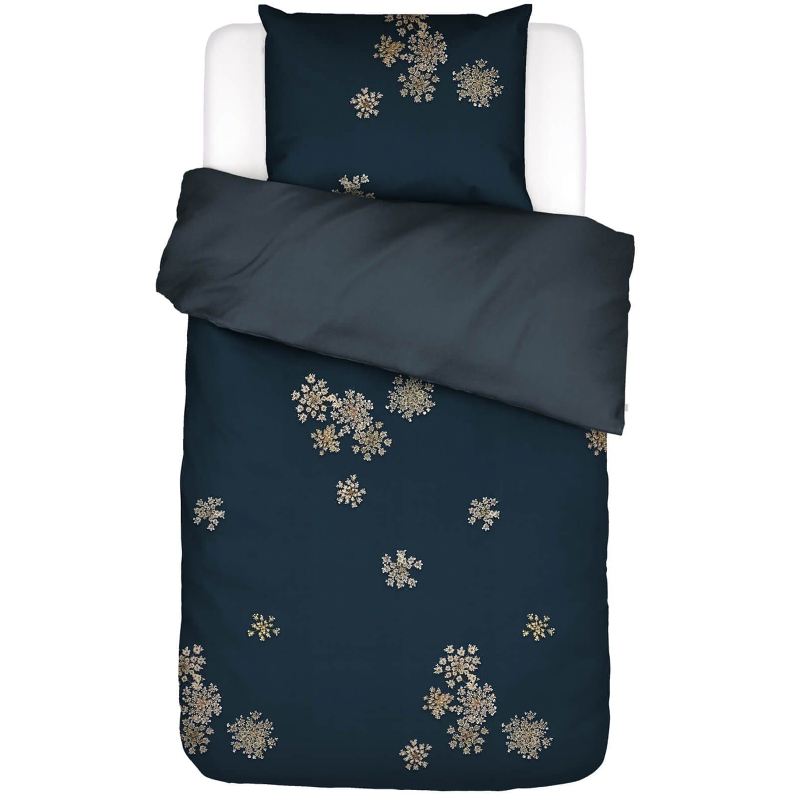 Essenza Bettwäsche Lauren Indigo Blue Satin 2-teilig Floral - Bild 2
