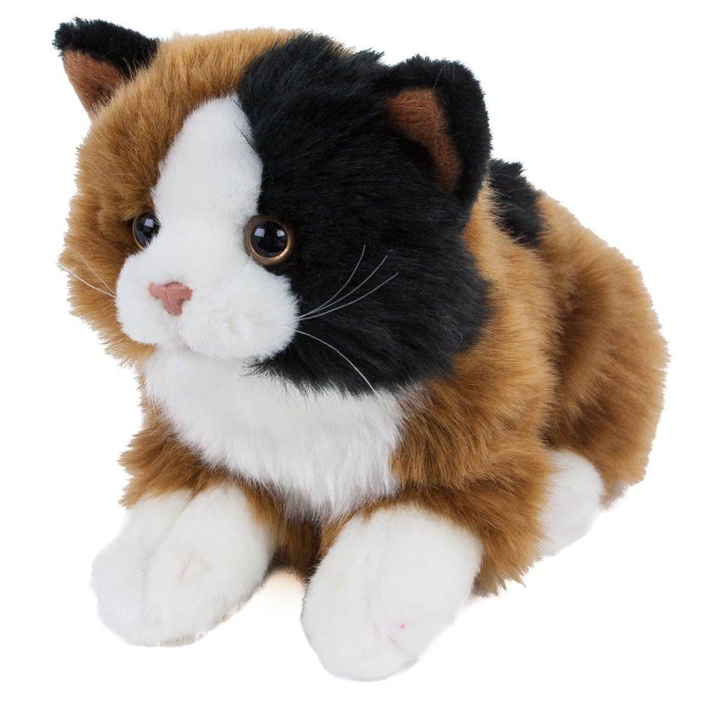 Teddys Rothenburg Plüschkatze Alma Schwarz/Braun/Weiß 30 cm