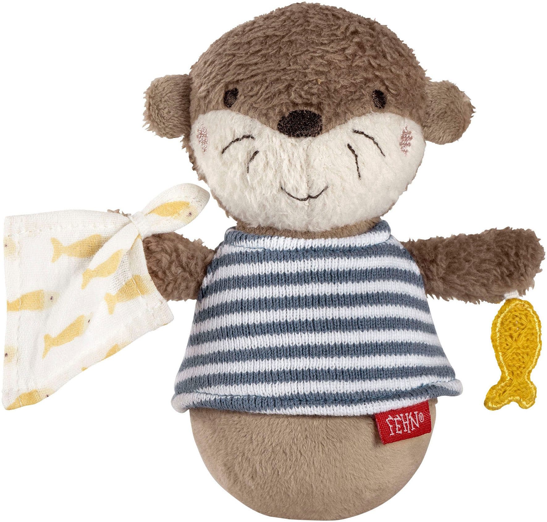 FEHN Greifspielzeug Otter Theo Mini-Stehauf Otter Braun - Bild 2