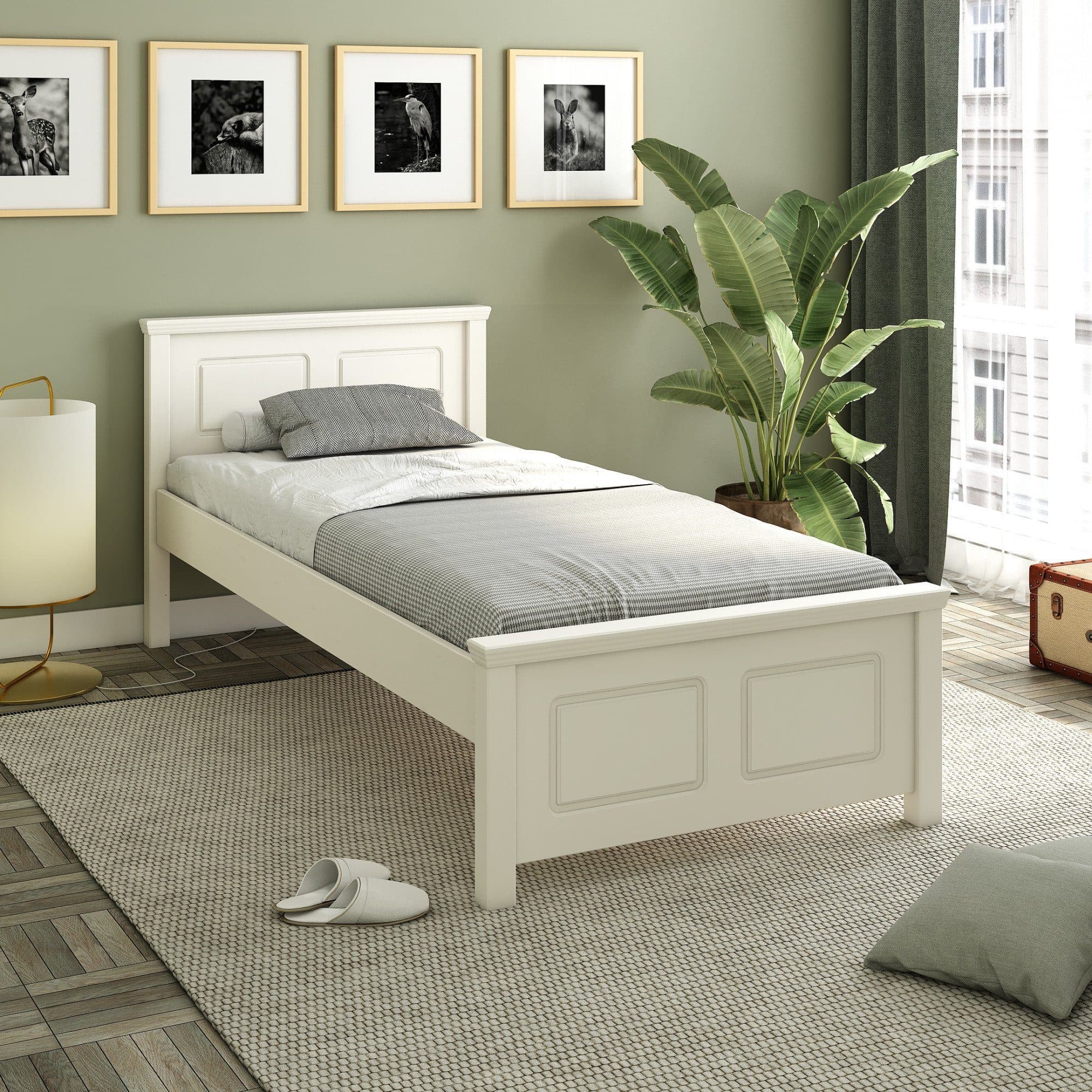 OTTO HOME ERIK Massivholzbett Weiß Landhausstil - Bild 2