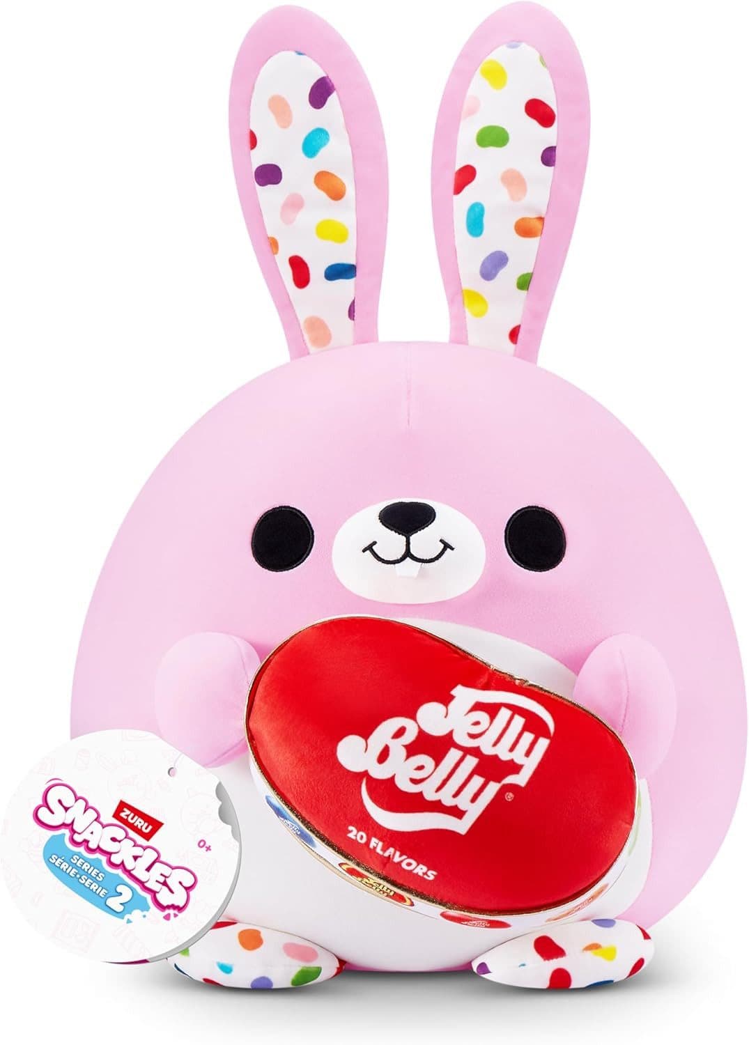 ZURU Snackles Plüschfigur Hase Flossie mit Jelly-Belly 35 cm