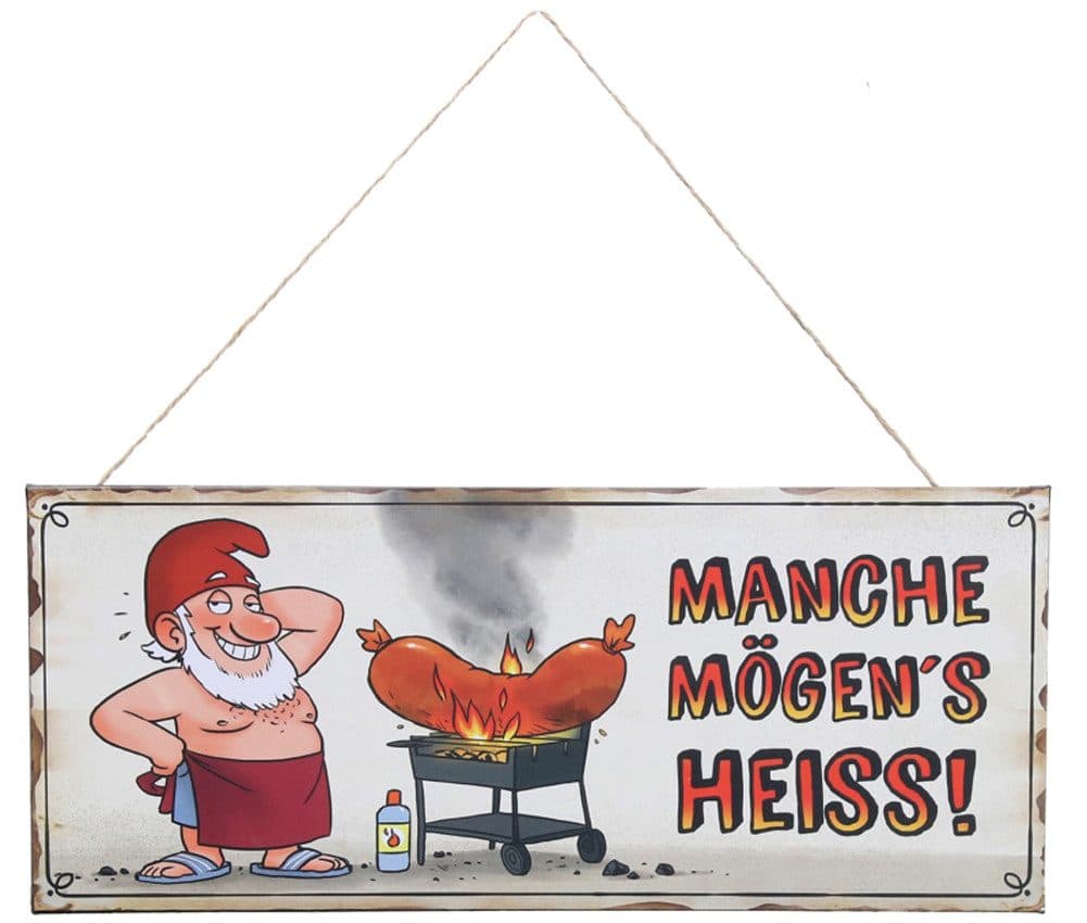 LB H&F Lilienburg Grillplatz-Schild Bunt Metallschild